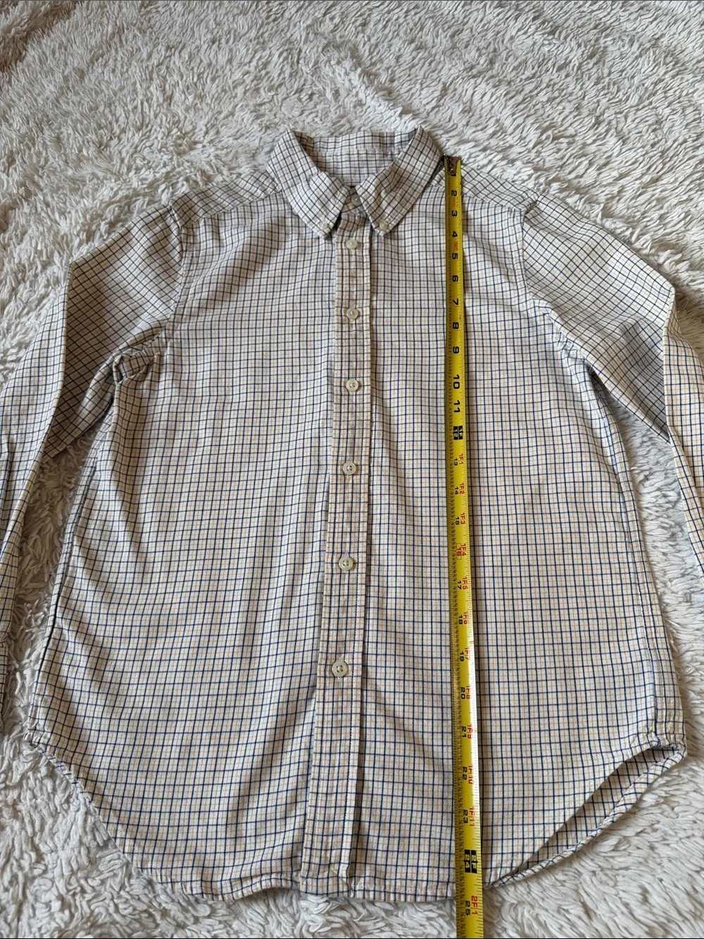 Ralph Lauren Button-Down Plaid Shirt for boy size 10-12